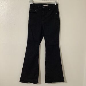 Levi's Black 726 Flare Leg Denim Jeans 26 inch Funky Closet Staple Retro